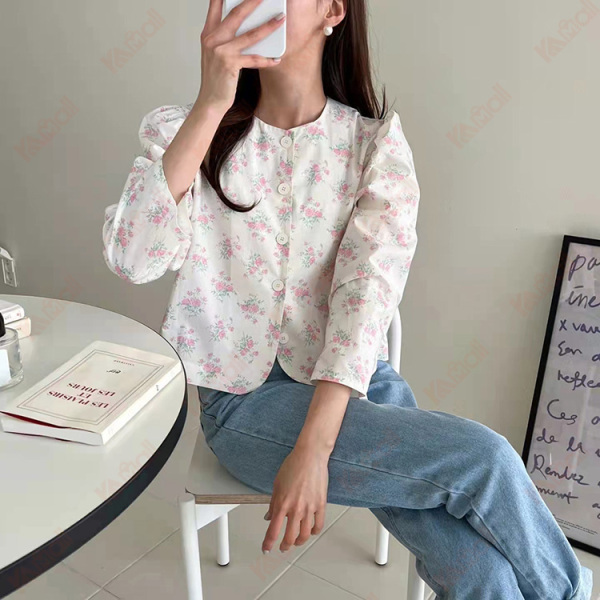 women middle sleeve casual shirts